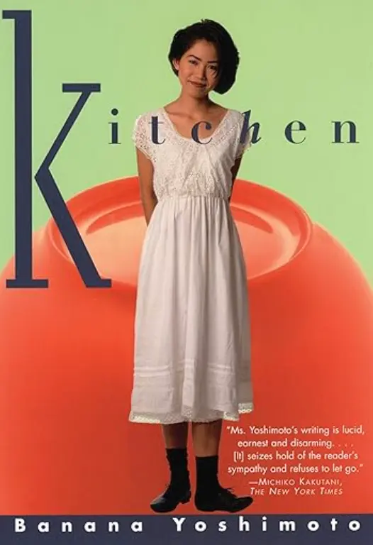 Image of the cover of popular Japanese woman "Kitchen" by Banana Yoshimoto.