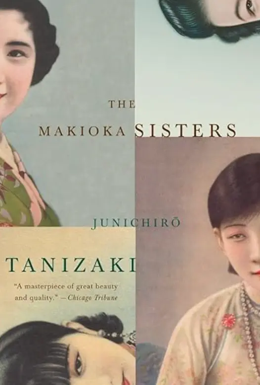 Image of the cover of the great Japanese novel "The Makioka sisters" by Junichiro Tanizaki.